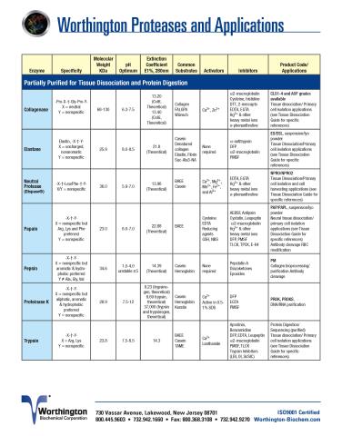 Proteases Applications Page 1