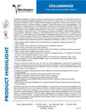 Collagenase Highlight Sheet
